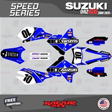 Graphics kit for Suzuki DRZ400 SM S E (All years) SPEED Series - Blue picture