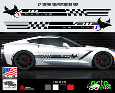 fit Chevrolet Corvette z06 c7 c8 c6 c5 zr1 racing sport side doors decal sticker picture
