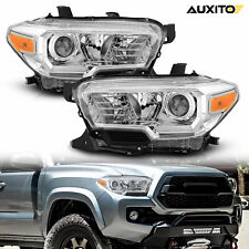 For 2016-21 Toyota Tacoma W/O LED DRL Headlight Assembly Chrome Driver&Passenger picture