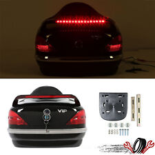 Motorcycle Rear Trunk Luggage Tour Pack w/Tail Light Box For Harley Honda Yamaha picture