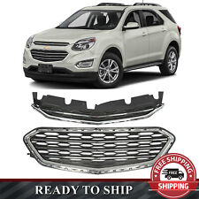 Chrome Front Upper Lower Grille Assembly For 2016 2017 Chevrolet Equinox picture