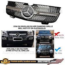 GL350 GL450 X166 Grille Diamond Silver AMG Style 2007-2012 Star GL picture