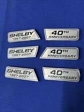 Rare Ford Mustang Shelby 40th 1967-2007 emblem wing 6 piece set picture