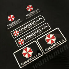 6pcs Metal Resident Evil Umbrella Corporation Car Emblem Badge Decals Sticker picture