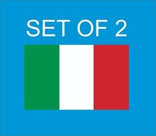 Set Of 2 Italian Flag Sticker Decal Vinyl Italy picture
