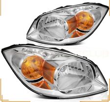 Pair Headlight Assembly For 2007-2010 Pontiac G5 2005-2010 Chevy Cobalt 2.2L l4 picture
