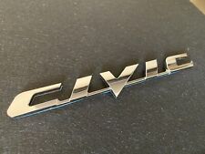 For 2006 - 2011 Civic Trunk Lid Logo Badge Nameplate Chrome Emblem Sport picture