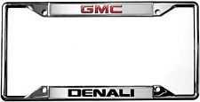 Eurosport Daytona GMC Denali Metal Zinc Stainless Steel License Plate Frame picture