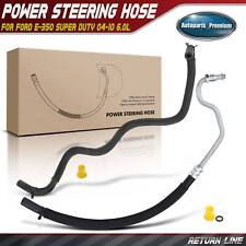 2x Power Steering Return Line Hose Assy for Ford E-350 Super Duty 2004-2010 6.0L picture
