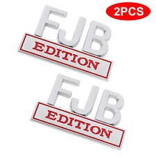 2X FJB EDITION Emblem Badge Sticker 3D Letters Decal for Chevy Fit All Car Truck picture