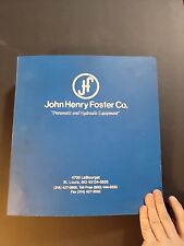 JOHN HENRY FOSTER CO. PNEUMATIC AND HYDRAULIC EQUIPMENT MANUAL picture