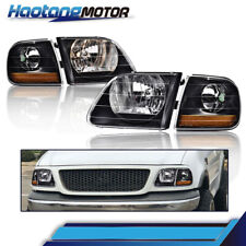 Fit For 97-03 F150 Expedition Lightning Style Headlights & Corner Parking Lights picture