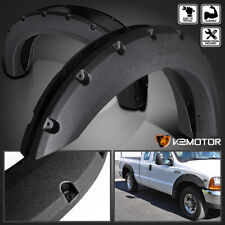 Fits 1999-2007 Ford F250 F350 Rugged Textured Pocket Rivet Style Fender Flares picture