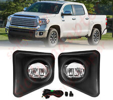 LED Fog Lights Front Bumper Lamps W/Switch Wiring For Toyota Tundra 2014-2021 picture