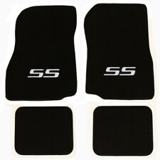 NEW 1982-2007 Chevy Monte Carlo Floor Mats Carpet Embroidered SS Logo Silver 4p picture