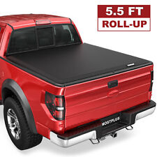 5.5FT Soft Roll Up Truck Bed Tonneau Cover For 2009-2024 Ford F150 F-150 On Top picture