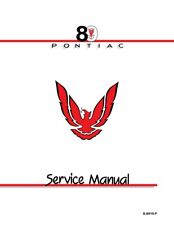 1989 Pontiac Firebird Service Manual picture