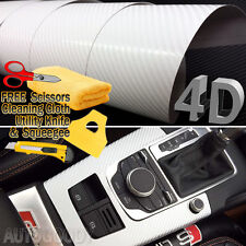 Premium 4D Gloss Carbon Fiber Vinyl Wrap Film Sticker Bubble Free Air Release picture