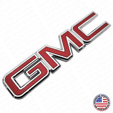 14-19 GMC Sierra Front Grille Letter Logo Emblem Adhesive Nameplate HD OEM Red picture