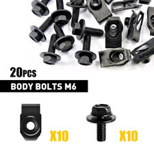 Clips M6-1.0 thread Bolts M6-1.0x20mm long 10mm hex Truck Body Bolts U-nut Clips picture