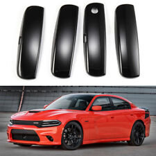 For 2011-2020 Dodge Charger Gloss Black Door Handle Covers Decor Cover Trim picture