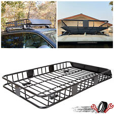 64'' Universal Roof Rack Extension Cargo Car Top Luggage Carrier Basket Holder picture