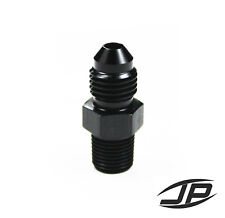 Straight Adapter 4 AN to 1/8 NPT Fitting Black HIGH QUALITY picture