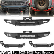 Front Bumper Rear Bumper For 2021-2023 Ford Bronco Steel Bumper DIY Painting picture