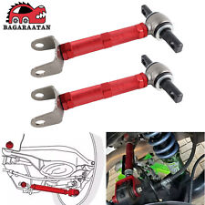 2x Red Adjustable Rear Control Camber Arm for 01-05 Honda Civic 02-06 Acura RSX picture
