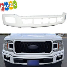 Fit Ford F-150 F150 2018-2020 Front Bumper Cover W/ Fog Light Hole Oxford White picture