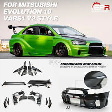VRS Ver2 Style FRP Unpainted Full Widebody All Body Kits For Mitsubishi EVO 10 X picture