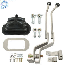 NP-205 Stainless Twin-Stick Shifter W/Boot For GM Transfer Case Shifter NP205GM8 picture