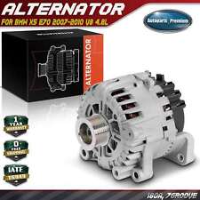 New Alternator for BMW X5 E70 2007-2010 V8 4.8L 180Amp 12Volt CW 7-Groove Pulley picture