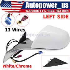 White Left Driver Mirror Fit Tesla Model 3 2017 2018 2019 2020 Heated Memory picture