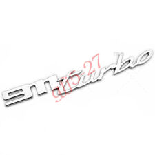 20-21 Silver 911 Turbo Logo Letters Rear Badge Liftgate Emblem Deck Lid picture