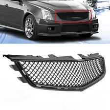 For Cadillac CTS-V 2008-2014 Painted Black Front Bumper Upper Grille Mesh Grill picture