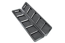 2Pcs Universal 17X5 Inches Hood Vent Louver ABS Air Cooling Panel Kit Trim Black picture
