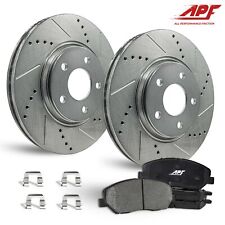 Front Drill/Slot Zinc Brake Rotors + Ceramic Pads for Ford Explorer 15-19 picture