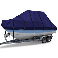 900D Trailerable T Top Boat Cover, Waterproof Center Console Boat Cover, Navy picture