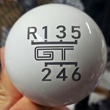 SHIFT SOLUTIONS CO GLOSS WHITE CS 150 GRAMS ENGRAVED GT SHIFT KNOB SHIFTER picture