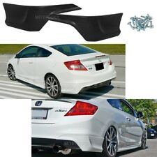 Fits 2012 2013 Civic Coupe Si Only HFP Style Rear Bumper Lip Splitter Aprons PU picture