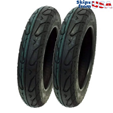 MMG Set of 2 Tires Size 3.00-10 Tubeless Front or Rear Motorcycle Scooter Moped picture