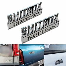 2pcs SHITBOX EDITION Emblem Decal Badge Stickers for GM GMC Chevy Car Truck 3D picture