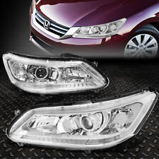 FOR 13-15 HONDA ACCORD 4DR CHROME HOUSING CLEAR CORNER PROJECTOR HEADLIGHT LAMPS picture