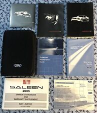 2005 05 SALEEN MUSTANG S281 / S281SC OWNERS MANUAL W/ SUPPLEMENT 4.6L V8 OEM SET picture