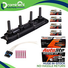 1X Ignition Coil & 4 Iridium XP Spark Plug & 1 Connector for Chevrolet Saturn picture