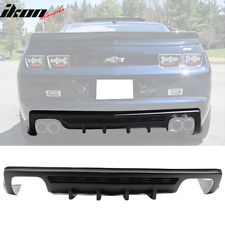 Fit 10-13 Camaro ZL1 Only Rear Bumper Lip Diffuser Ikon Style Shark Fins PP picture