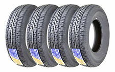 Set 4 FREE COUNTRY ST225/75R15 Trailer Tires 10PR 225 75 15 w/Side Scuff Guard picture
