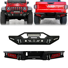 Vijay Fit 2020-2024 Jeep Gladiator JT New Steel Front/Rear Bumper W/Winch Plate picture