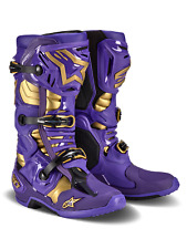 Alpinestars Limited Edition Champ Tech 10 MX Boots Ultraviolet/Gold/Black picture